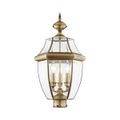 View 1 for Livex Lighting Monterey 3-Light Large Outdoor Post Top Lantern