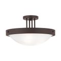 View 1 for Livex Lighting New Brighton 3-Light Semi-Flush Ceiling Light