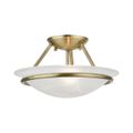 View 1 for Livex Lighting Newburgh 2-Light Small Semi-Flush Ceiling Light