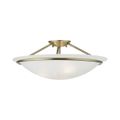View 1 for Livex Lighting Newburgh 3-Light Large Semi-Flush Ceiling Light