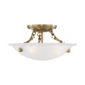 View 1 for Livex Lighting Oasis 3-Light Semi-Flush Ceiling Light