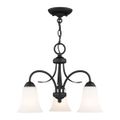 Livex Lighting Ridgedale 3-Light Chandelier / Semi-Flush Down Lightimage