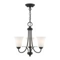 Livex Lighting Ridgedale 3-Light Chandelier / Semi-Flush Up Lightimage