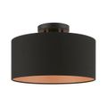 Livex Lighting Sentosa 1-Light Medium Semi-Flush Ceiling Lightimage