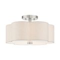 View 1 for Livex Lighting Solstice 3-Light Semi-Flush Ceiling Light