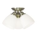 View 1 for Livex Lighting Somerville 3-Light Semi-Flush Ceiling Light