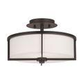 View 1 for Livex Lighting Wesley 2-Light Medium Semi-Flush Ceiling Light