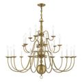 View 1 for Livex Lighting Williamsburgh 22-Light Grande 3-Tier Foyer Chandelier