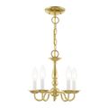 View 1 for Livex Lighting Williamsburgh 5-Light Mini Chandelier / Semi-Flush Light