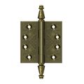 View 1 for Deltana 3 1/2 Inch Decorative Square Hinge With Steeple Finial