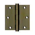View 1 for Deltana 3 1/2 Inch Square Brass Residential Hinge