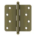 View 1 for Deltana 4 Inch 1/4 Radius Hinge With Ball Finials