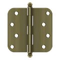 View 1 for Deltana 4 Inch 5/8 Radius Hinge With Ball Finials