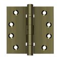 View 1 for Deltana 4 Inch Square Ball Bearing Hinge - Non Removeable Pin