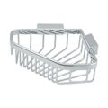View 1 for Deltana Small Triangular Corner Wall Mount Wire Bathroom Shower Basket