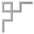 EnduraThane Traditional 11 3/4 Inch Panel Molding Cornerimage