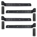 Seaside Shutter 10 Inch Brass Arch Strap With Pintleimage