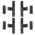 Seaside Shutter Brass Arch T-Hinge Strap With Pintleimage
