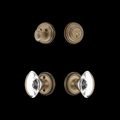 View 1 for Nostalgic Warehouse Classic Rose Entry Set - Oval Clear Crystal Knob