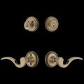 View 1 for Nostalgic Warehouse Classic Rosette Entry Set with Manor Lever