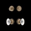 View 1 for Nostalgic Warehouse Classic Rosette Entry Set with Oval Fluted Crystal