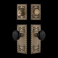 View 1 for Nostalgic Warehouse Craftsman Entry Set with Black Porcelain Knob
