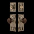 View 1 for Nostalgic Warehouse Craftsman Entry Set with Brown Porcelain Knob