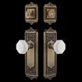 View 1 for Nostalgic Warehouse Egg & Dart Entry Set - White Waldorf Crystal Knob