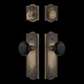 View 1 for Nostalgic Warehouse Meadows Entry Set with Black Porcelain Knob