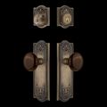 View 1 for Nostalgic Warehouse Meadows Entry Set with Brown Porcelain Knob