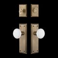 View 1 for Nostalgic Warehouse New York Entry Set with White Porcelain Knob