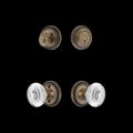 View 1 for Nostalgic Warehouse Rope Rose Entry Set with Crystal Egg & Dart Knob