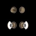 View 1 for Nostalgic Warehouse Rope Rose Entry Set with Oval Clear Crystal Knob