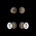 View 1 for Nostalgic Warehouse Rope Rose Entry Set with Round Clear Crystal Knob
