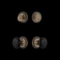 View 1 for Nostalgic Warehouse Rope Rosette Entry Set with Black Porcelain Knob