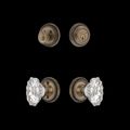 View 1 for Nostalgic Warehouse Rope Rosette Entry Set with Chateau Crystal Knob
