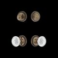 View 1 for Nostalgic Warehouse Rope Rosette Entry Set with Crystal Meadows Knob