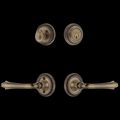 View 1 for Nostalgic Warehouse Rope Rosette Entry Set with Fleur Lever