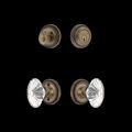 View 1 for Nostalgic Warehouse Rope Rosette Entry Set with Oval Fluted Crystal
