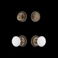 View 1 for Nostalgic Warehouse Rope Rosette Entry Set with White Porcelain Knob