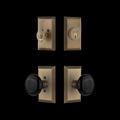 View 1 for Nostalgic Warehouse Studio Entry Set with Black Porcelain Knob