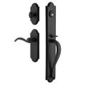 View 1 for Ageless Iron Dome Long Plate Handleset With A-Grip And Tine Lever