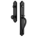 Ageless Iron Dome Tall Plate Handleset With A-Grip And Keep Knobimage