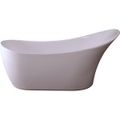 View 1 for Strom Living Austin 67 Inch Single Slipper Freestanding Acrylic Bath Tub
