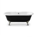 View 1 for Strom Living Black & White 66 Inch Double End Clawfoot Acrylic Bath Tub