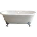 View 1 for Strom Living Mendocino 60 Inch Cast Iron Double End Clawfoot Bath Tub