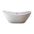 View 1 for Strom Living Seneca 65 Inch Double Slipper Freestanding Acrylic Bath Tub