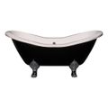 Strom Living Summit Black & White 6 Foot Slipper Clawfoot Bath Tubimage
