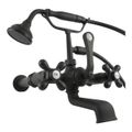 View 1 for Strom Living Wall Mount Tub Faucet P1078 With Handheld - Metal Cross