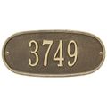 Whitehall Oval Personalized Address Plaqueimage